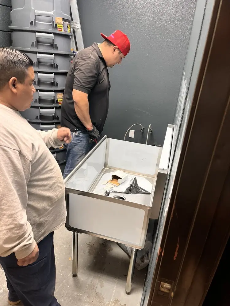 Commercial plumbing and sink installation in South Hills