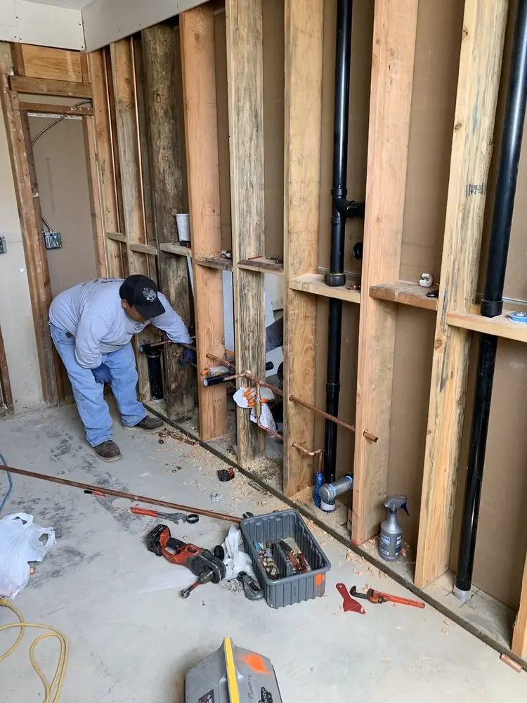 Commercial rough-in plumbing for Gas Line Repair in South Hills